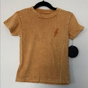 Tiny Whales Gold Lightning Bolt T-Shirt